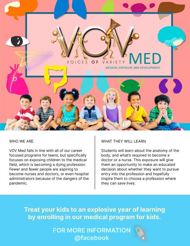 V.O.V MED flyer - who we are and what they will learn