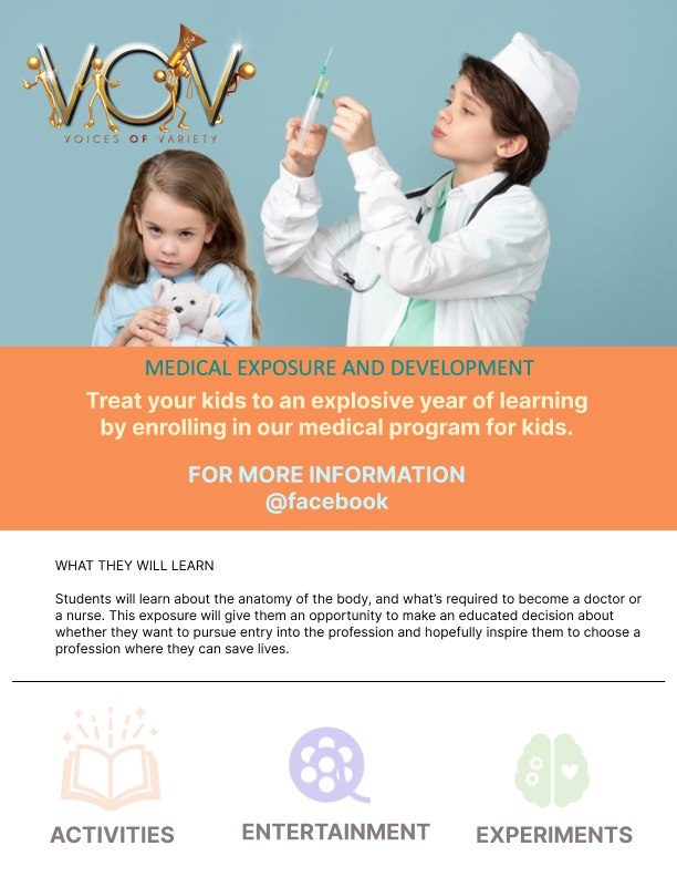 V.O.V MED flyer - medical exposure and development