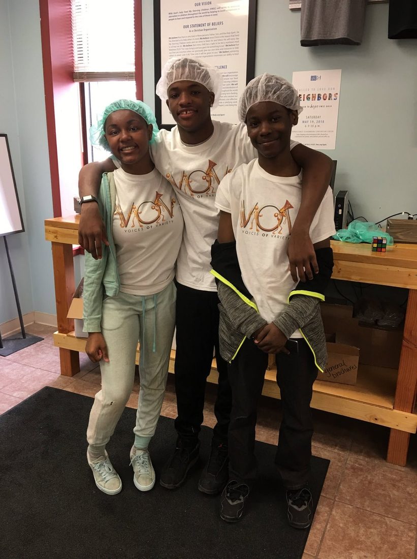 Hairnets on, hearts in - service day