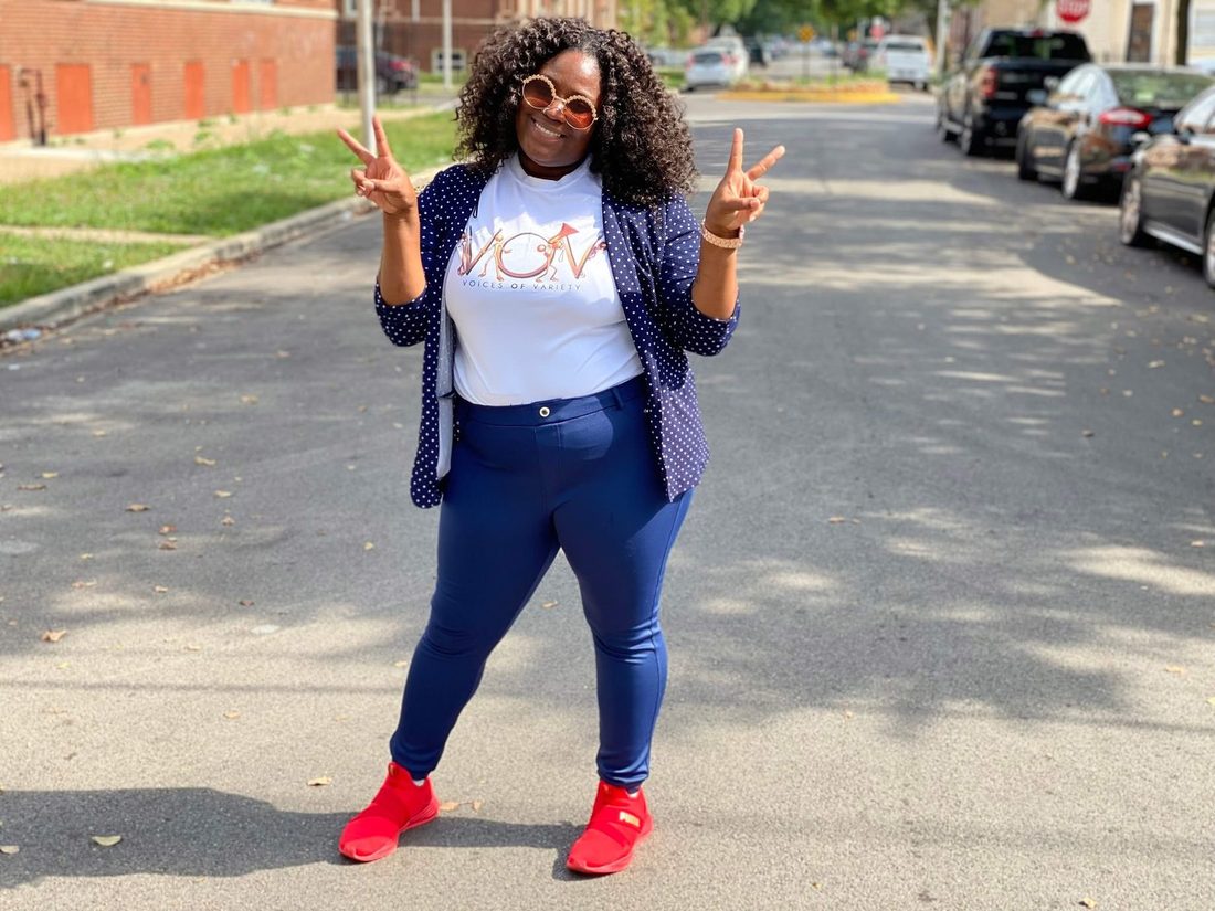 A V.O.V team member repping the mission